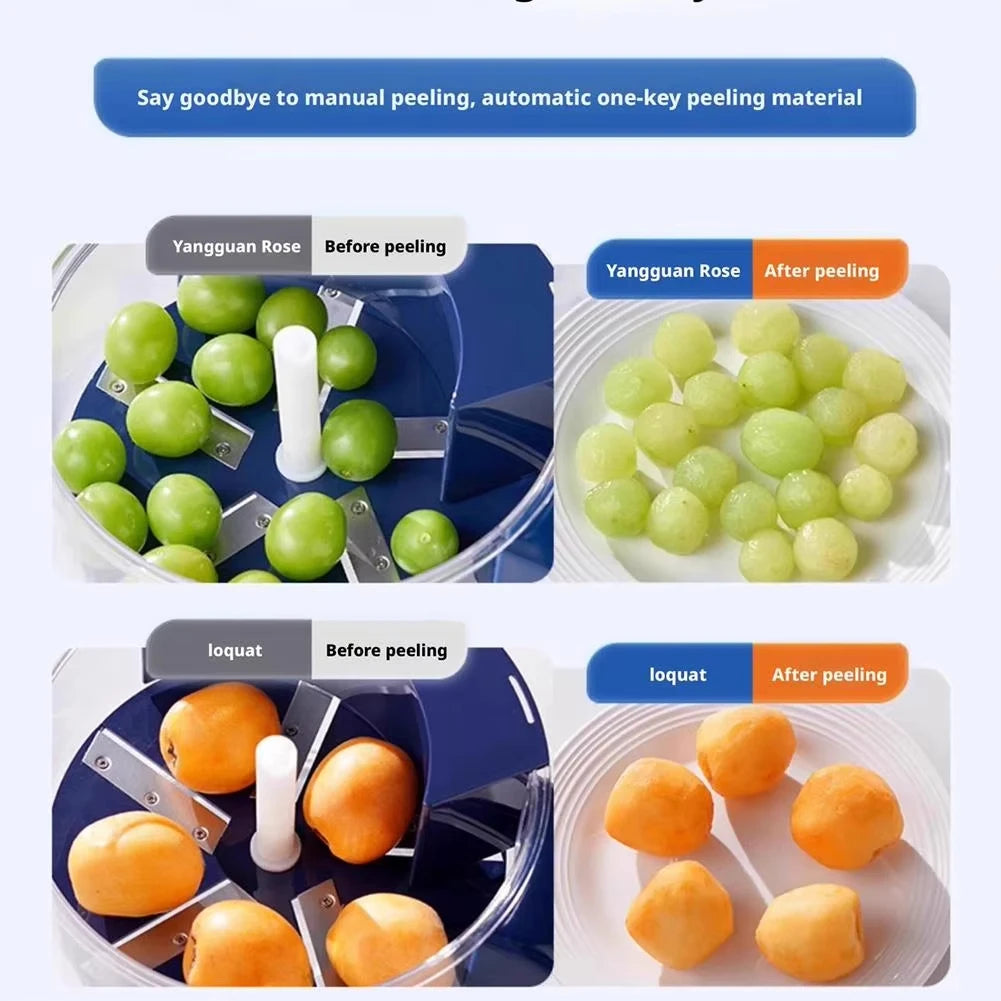 Automatic Electric Grape Peeler – Hands-Free Fruit Peeling Machine for Grapes, Cherries & Berries