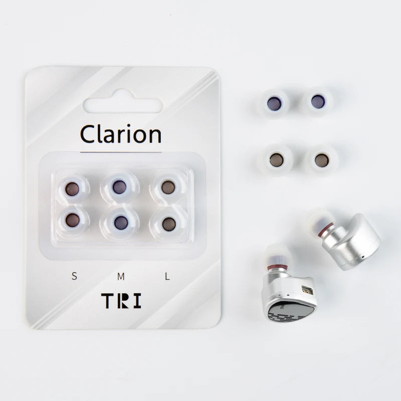 Silicone Earphone Eartips 3 Pairs S/M/L – Replacement Earbud Tips for IEMs & Wired Headsets