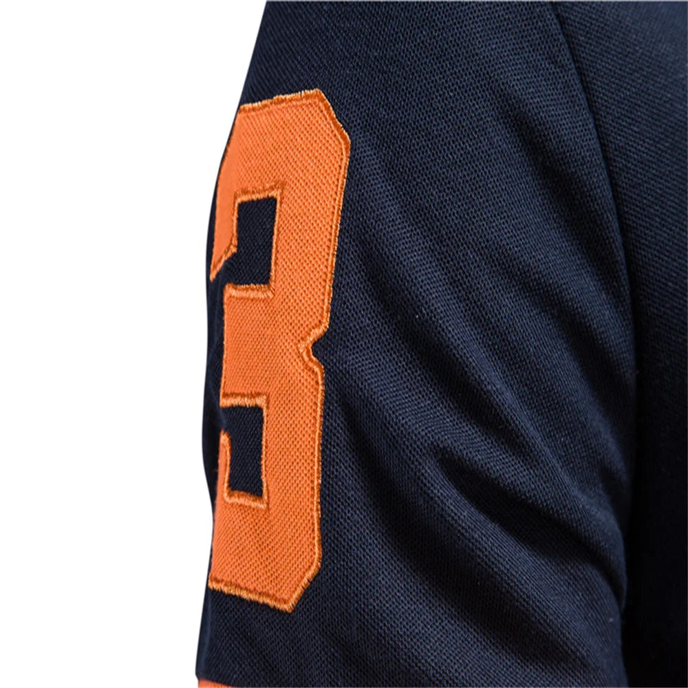 Men's Embroidered Giraffe Polo Shirt - Short Sleeve Cotton-Poly Casual Business Summer Polo