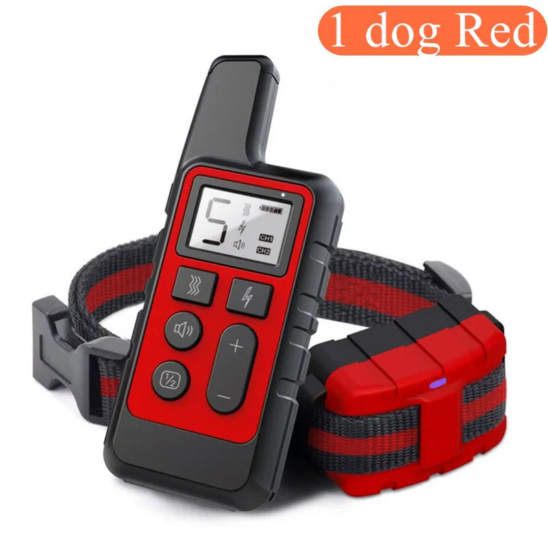 Waterproof Remote Dog Training Collar – 500m Range Rechargeable with Shock, Vibration & Tone, Adjustable 14–27 in (35–69 cm)
