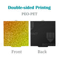 Double-Sided Spring Steel Build Plate — PEI/PET Carbon Fiber Heatbed Surface for 3D Printers