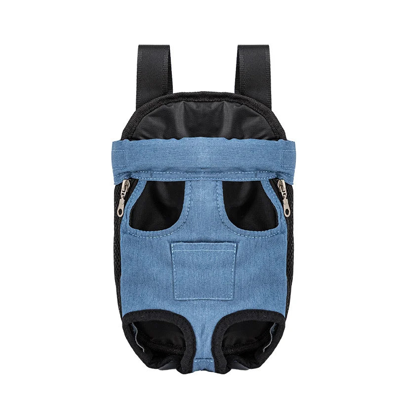 Breathable Camouflage Mesh Dog Carrier Backpack — Adjustable Pet Backpack for Small Dogs up to 22 lb (10 kg)