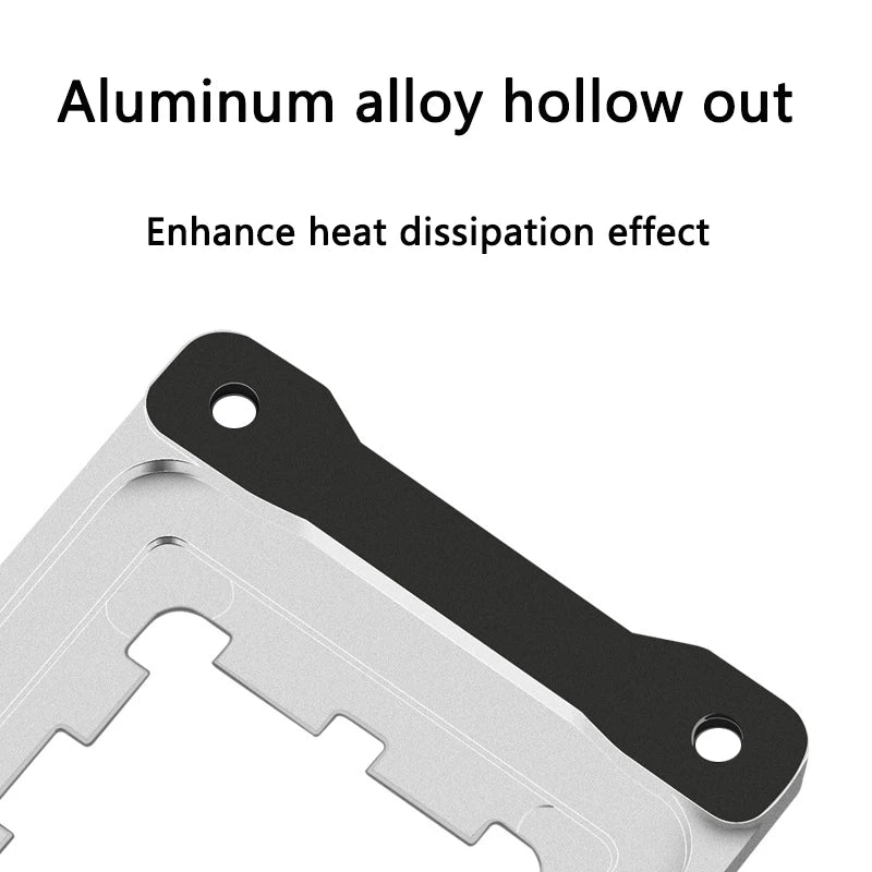 Aluminum AM5 CPU Anti-Bend Bracket - Universal AMD Socket Retention Holder with Screws & Tool