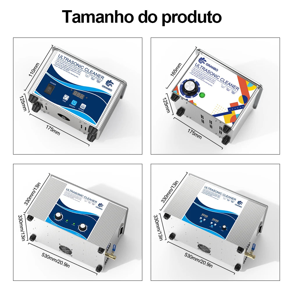 Ultrasonic Cleaner 0.8L–30L 40kHz 110V/220V for Jewelry, Glasses & Laboratory Instruments