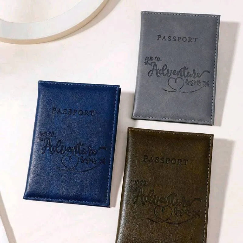 PU Leather Passport Holder Wallet – Travel Passport Cover & Card Case for Women and Men