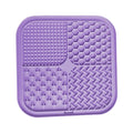 Silicone Pet Licking Mat with Suction Cup – 4-Section Slow Feeder for Dogs & Cats, 7.87 x 7.87 in (20 x 20 cm)