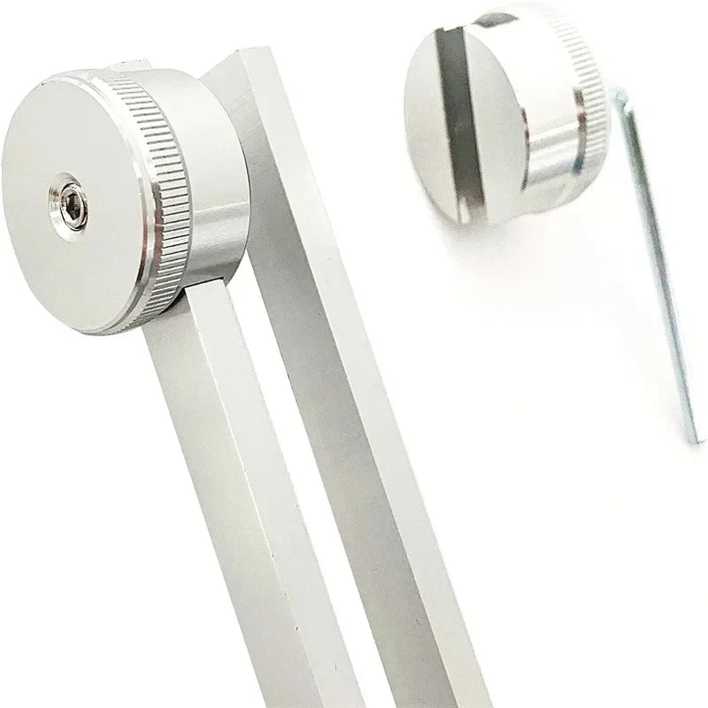 128 Hz Weighted Bio-Acoustic Tuning Fork Set (3-Piece) - Chakra Healing & Stress Relief with Silicone Hammer