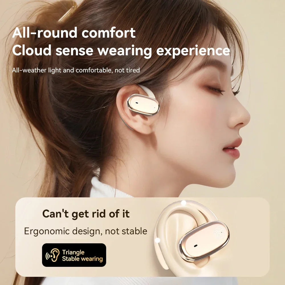 Bluetooth 5.3 True Wireless Earbuds with LED Display, ANC, Touch Controls, Waterproof Hi‑Fi Stereo Headset with Mic & Charging Case