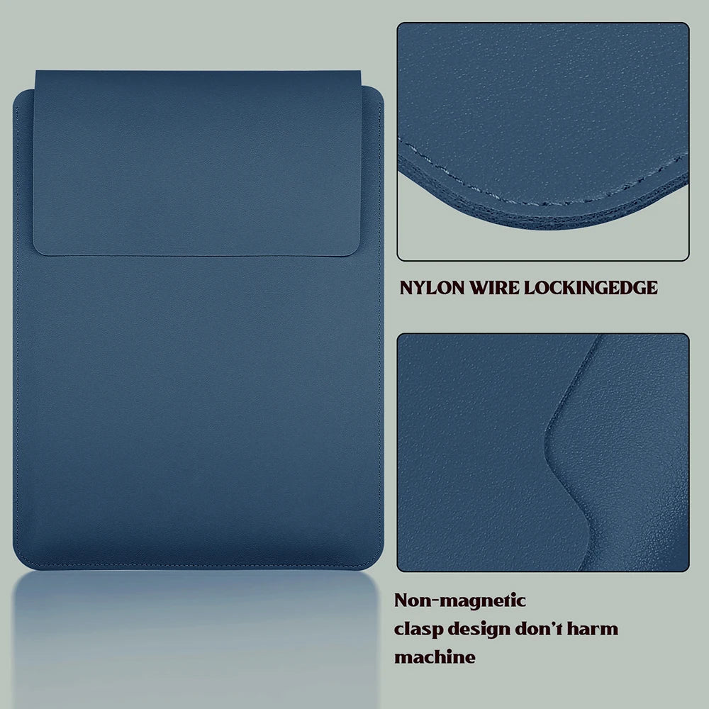 PU Laptop Sleeve for 11–16 Inch Notebooks — 13.3/14/15/15.6/16-Inch Protective Notebook Case