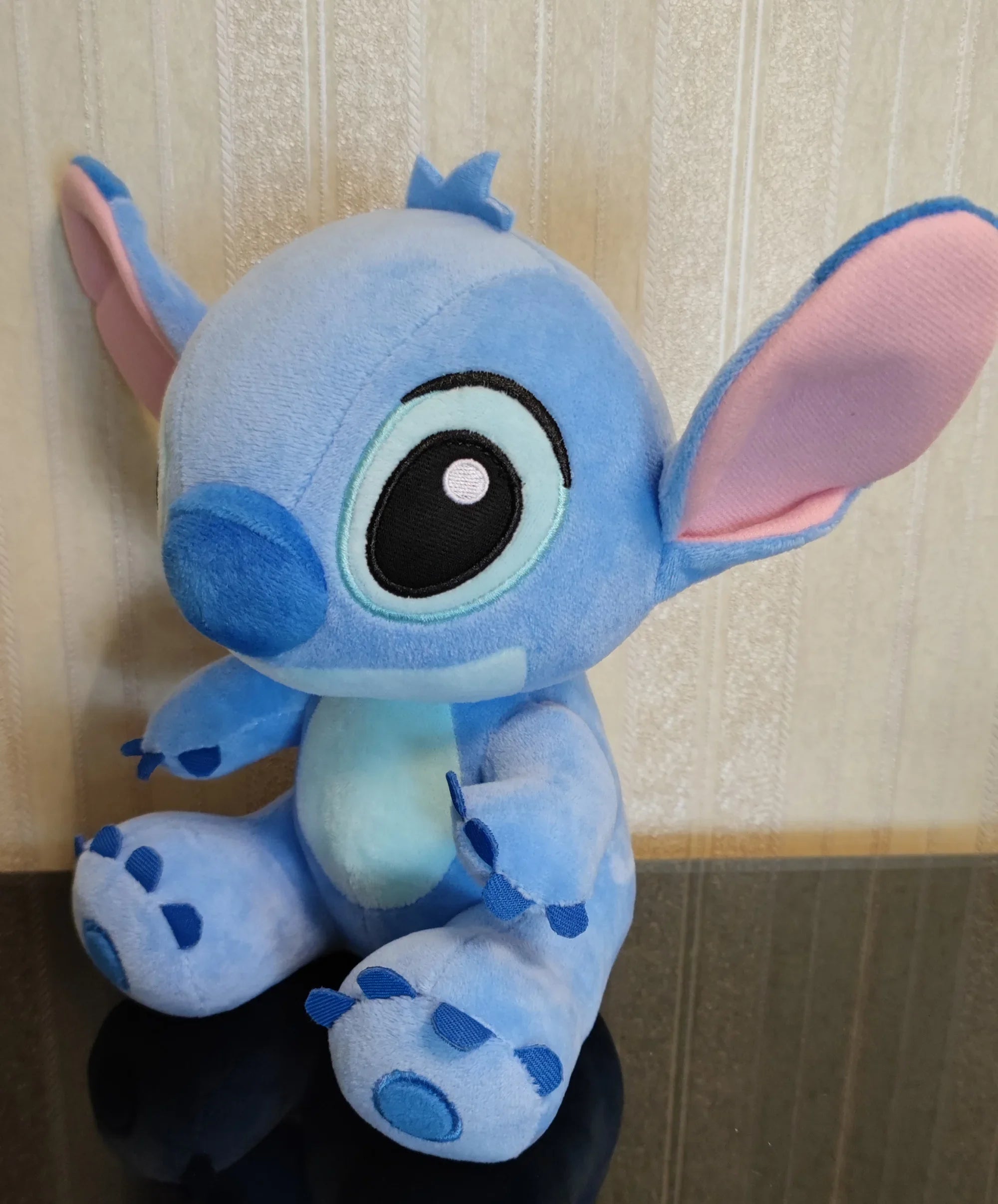 Stitch Plush Toy - Blue & Pink Stuffed Doll, 9.8 in (25 cm) Soft Plushie Gift for Kids