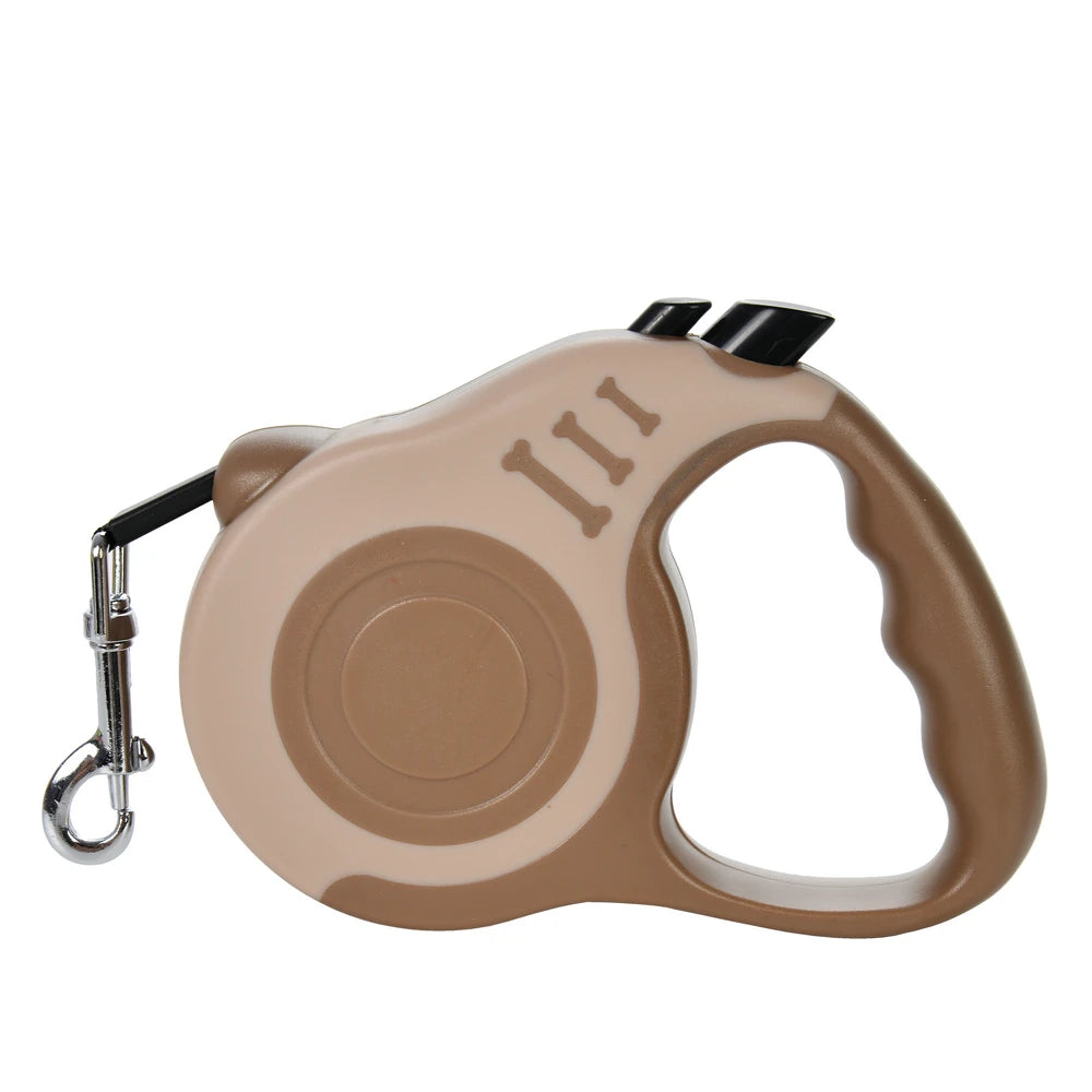 Retractable Dog Leash 3m / 5m (9.8ft / 16.4ft) Nylon Automatic Pet Lead for Small, Medium & Large Dogs and Cats