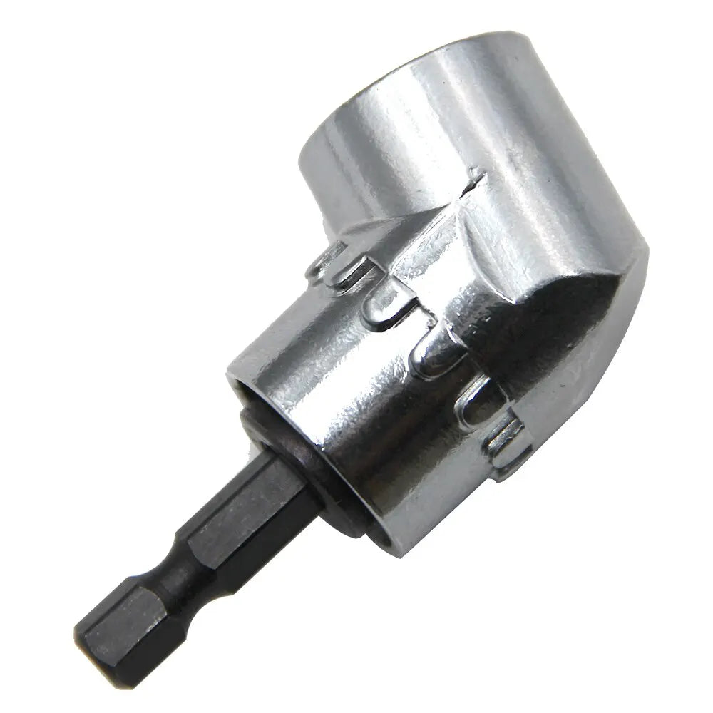 105° Right Angle Drill Adapter 61mm (2.4 in) — 1/4-inch Hex Magnetic Quick-Connect Corner Attachment