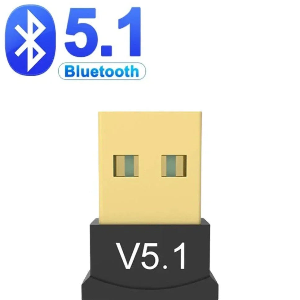 USB Bluetooth Adapter Dongle for PC — Bluetooth 5.4/5.3/5.1/5.0 Wireless Receiver for Speakers, Mouse & Keyboard