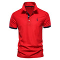 Men's Embroidered Giraffe Polo Shirt - Short Sleeve Cotton-Poly Casual Business Summer Polo