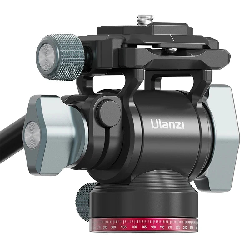 Small Hydraulic Ball Head Camera Tripod Head 360 Panoramic Universal Ballhead for DSLR and Monopod, Supports 10 kg (22 lb)