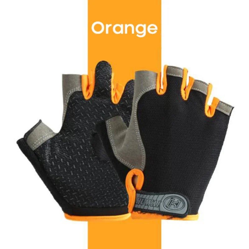 Fingerless Gym Gloves for Men & Women – Anti-Slip Breathable Workout Gloves for Cycling & Weightlifting