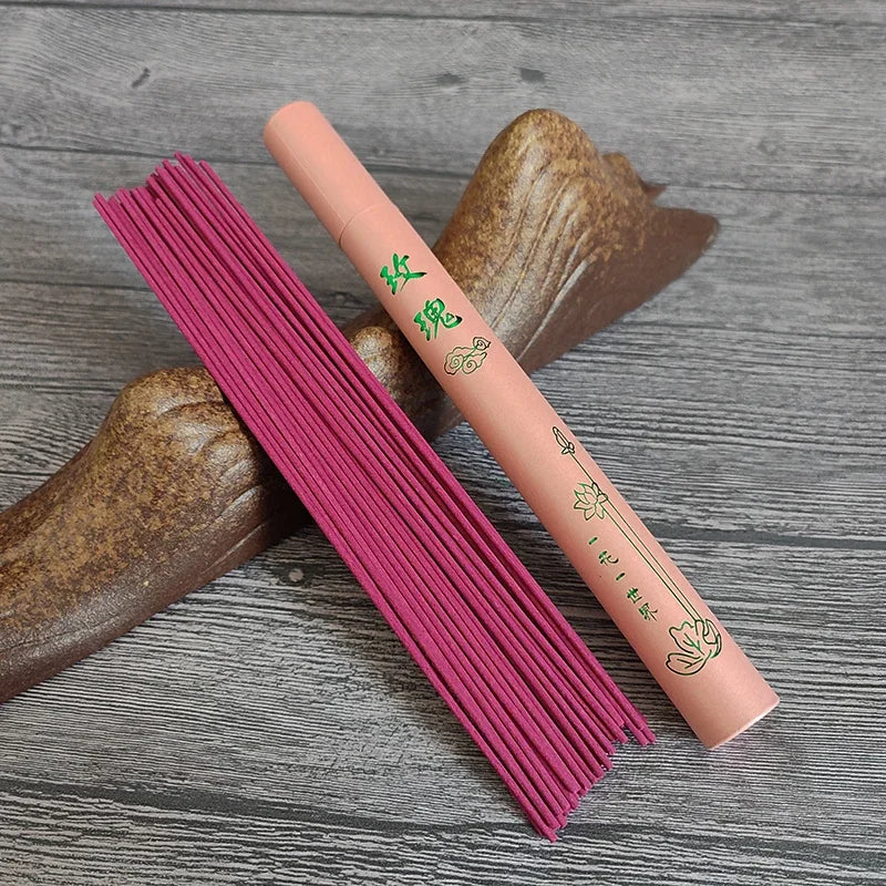 40-Pack Natural Sandalwood Incense Sticks — Lavender, Green Tea & Rose Aromas for Home, Meditation & Ceremony