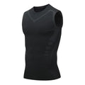 Men's Sci-Fi Print Quick-Dry Tank Top Vest - Black V-Neck Athletic Beach & Gym