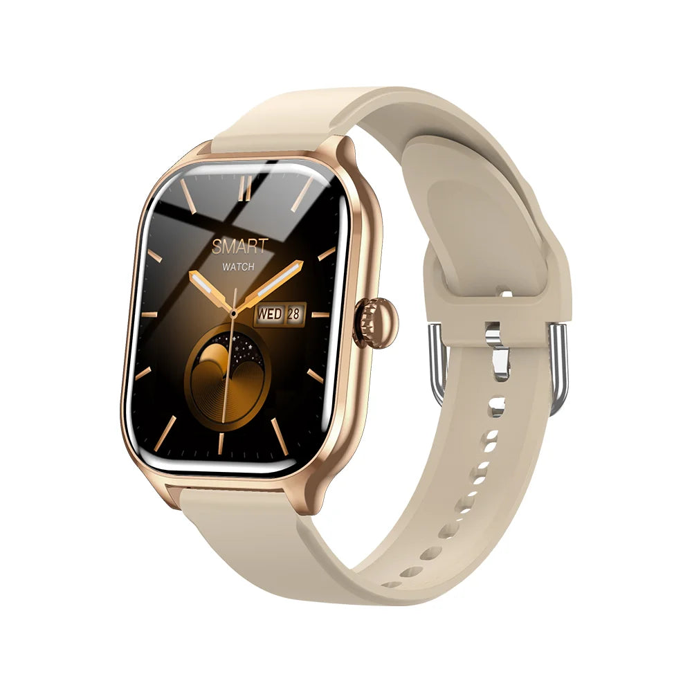 Bluetooth Smartwatch with Speaker — Answer Calls, Heart Rate & SpO2 Monitor, Calorie & Sleep Tracker, 2.01-inch Square Display