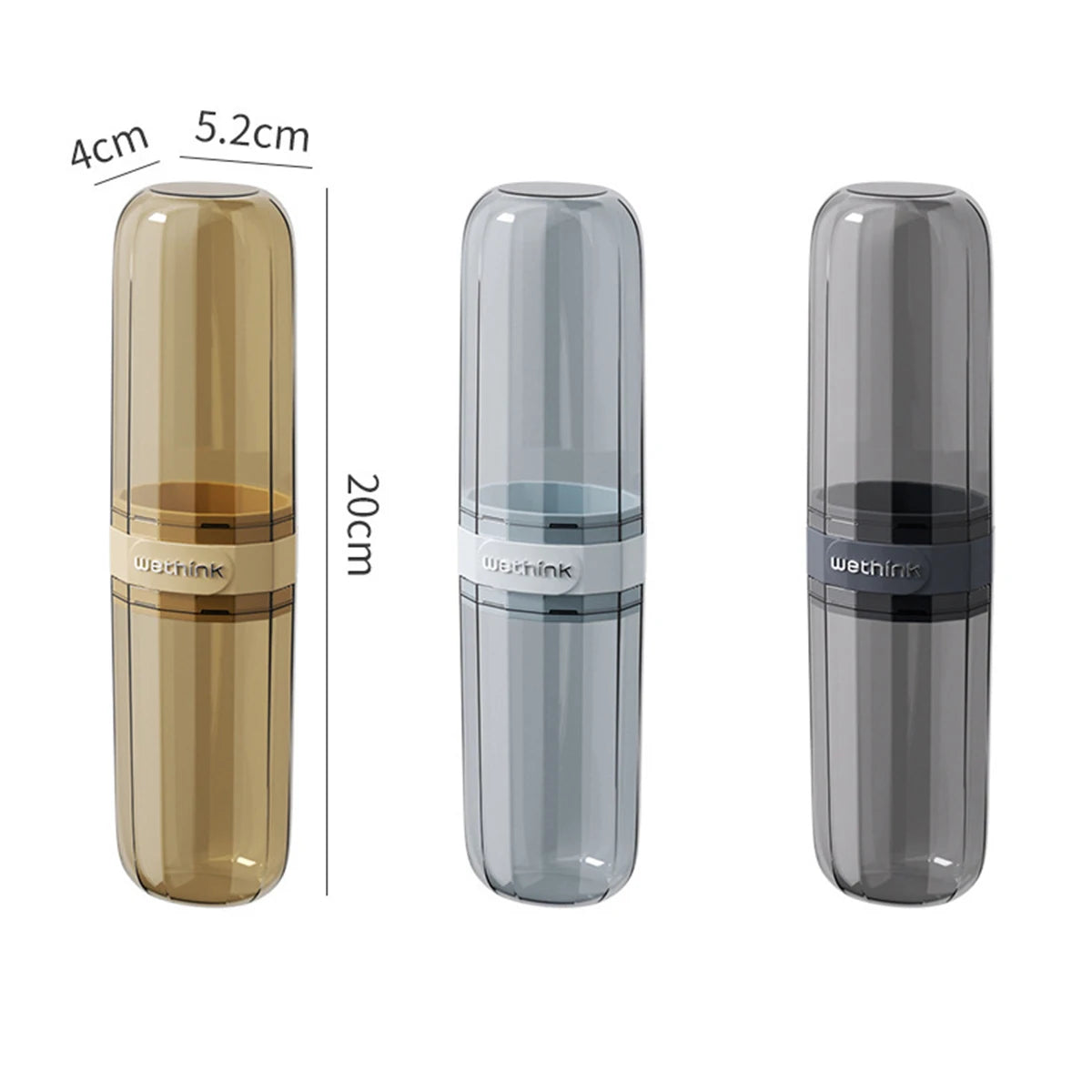Travel Toothbrush & Toothpaste Case Portable Holder Storage Box 19.6 x 6 cm (7.7 x 2.4 in)