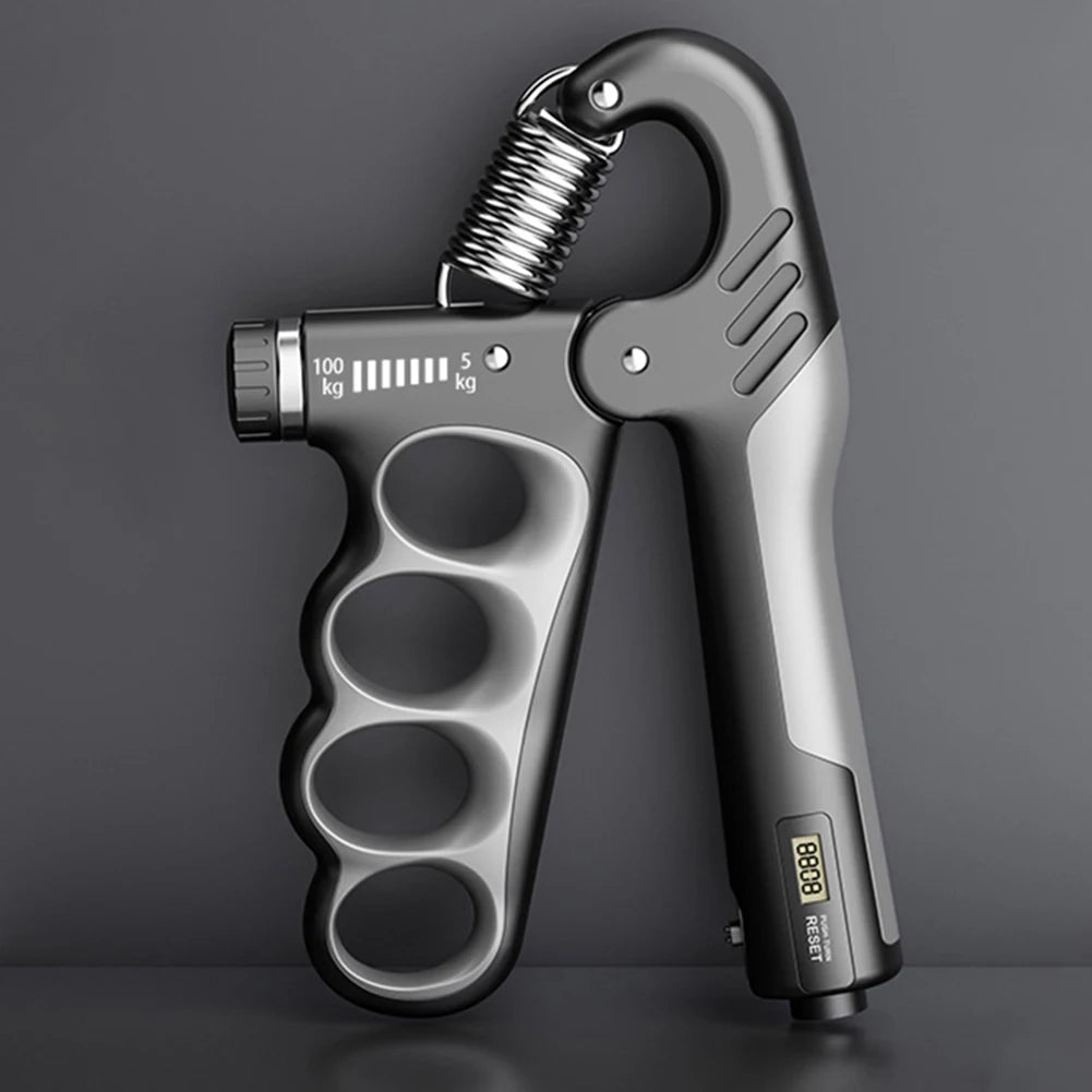 Adjustable 5-100KG Grip Strength Trainer with Electronic Counter, Wrist Expander Hand Gripper for Muscle Building & Recovery