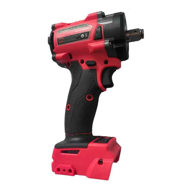 Brushless 500 N·m 1/2-Inch (12.7 mm) Impact Wrench Cordless Electric Driver 4-Gear Compatible with 18V Li-ion Battery
