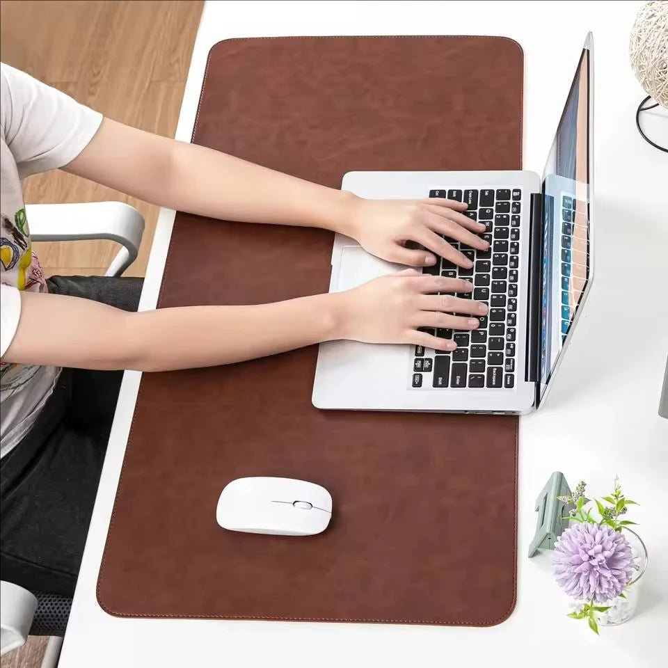 Waterproof PU Desk Mat – Large Non-Slip Mouse Pad & Keyboard Protector for Laptop and Computer
