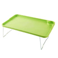Foldable Laptop Bed Table Lap Desk with Cup Holder & Tablet Slot — 19.6 x 11.6 in (49.8 x 29.5 cm)