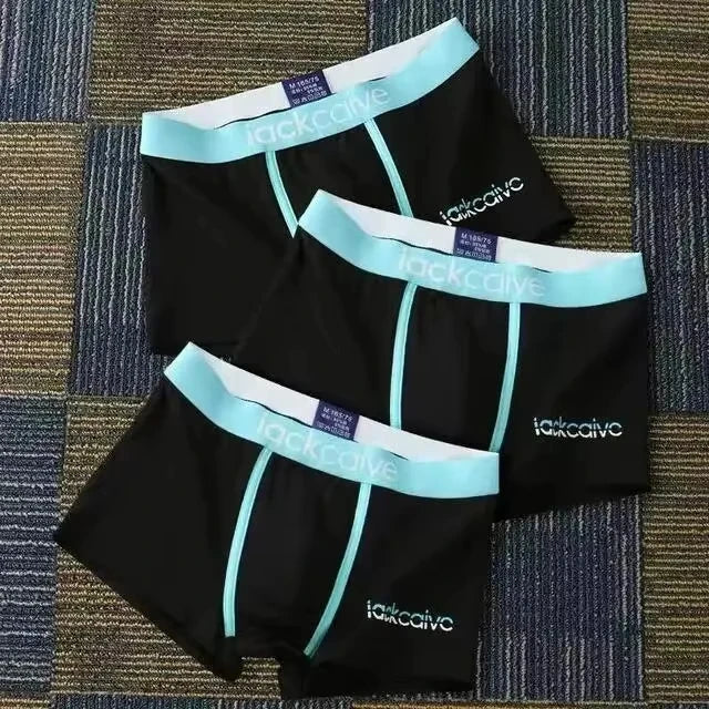 3-Pack Cotton Men's Boxers - Breathable Solid Underwear, Comfortable Fit (M-3XL)