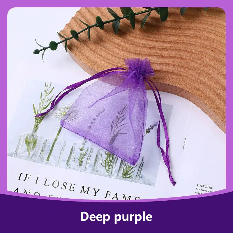 100-Pack Organza Drawstring Bags Assorted Sizes (7x9, 9x12, 10x15, 13x18 cm / 2.8x3.5, 3.5x4.7, 3.9x5.9, 5.1x7.1 in) - Jewelry & Gift Pouches for Wedding Party