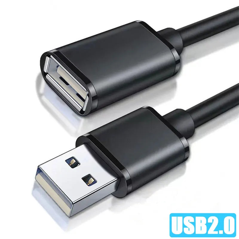 USB 3.0 Male to Female Extension Cable - High-Speed 5Gbps USB 2.0 Compatible Extender for PC, Laptop, Camera