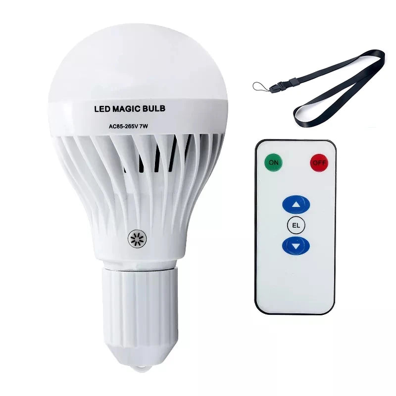 Smart E27 Rechargeable LED Emergency Bulb with IR Remote, Wireless Home Outdoor & Camping Light