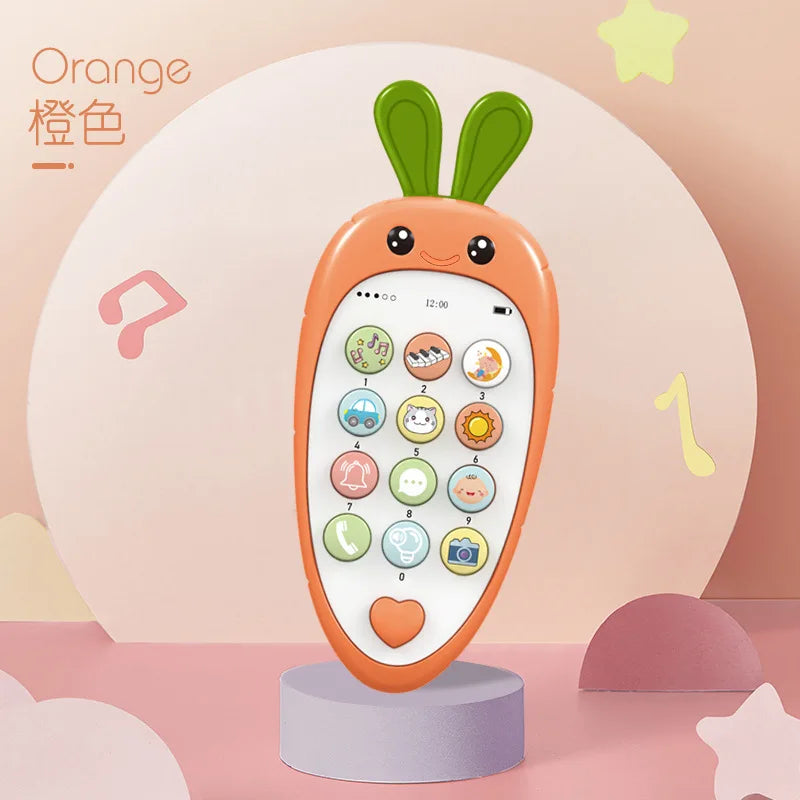 Baby Toy Phone with Music and Teether – Interactive Pretend Play Phone for Infants & Toddlers