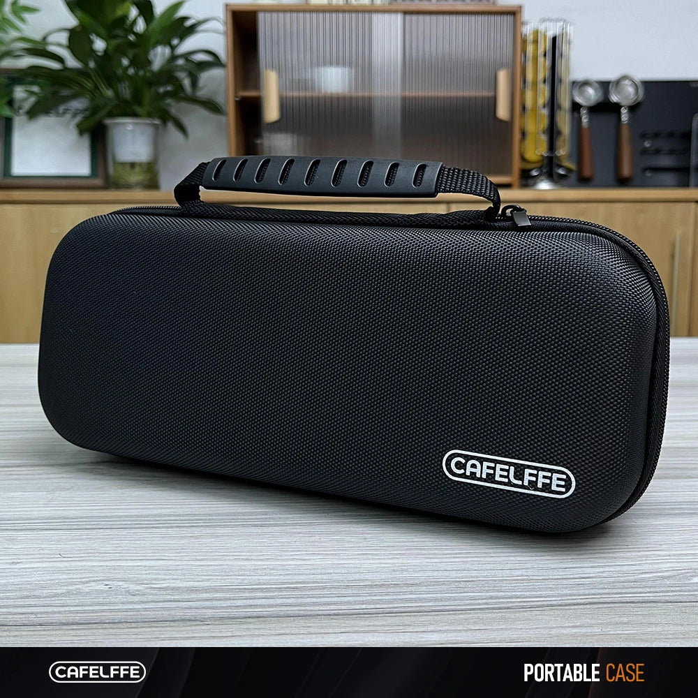 Portable EVA Protective Case for Coffee Machines & Espresso Accessories — 290 x 120 x 80 mm (11.4 x 4.7 x 3.1 in)