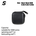 Waterproof PU Spinning Reel Bag — EVA Padded Fishing Reel Case (S/M/L)