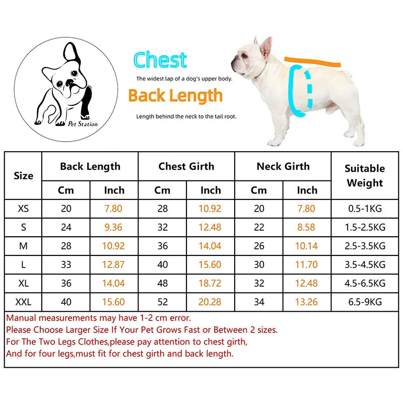 Winter Warm Dog Coat - Trendy Pet Jacket with 3D Face Logo for Chihuahua & French Bulldog