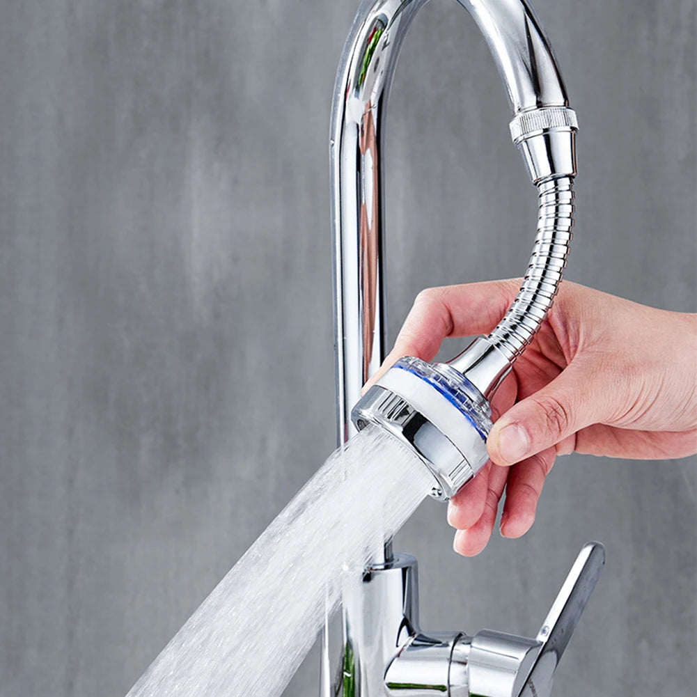 360° Rotating Faucet Water Filter Aerator - Pressurized Sink Filter and Tap Extender for Kitchen and Bathroom