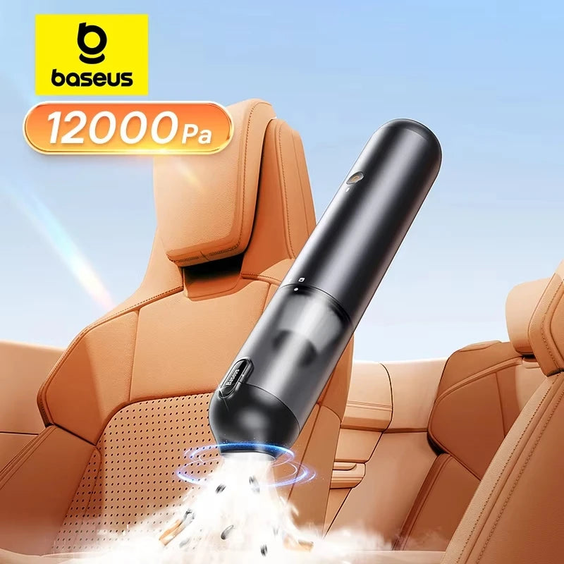 Wireless Car Vacuum Cleaner 12000Pa - Portable Cordless 4-in-1 Inflator, Air Blower & Pump for Car Cleaning