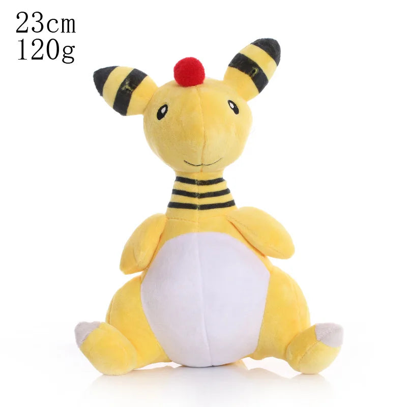 Pikachu & Friends 8 in (20 cm) Plush Stuffed Animal — Pikachu Charmander Squirtle Bulbasaur Eevee Scorbunny Gengar Snorlax Christmas Gift