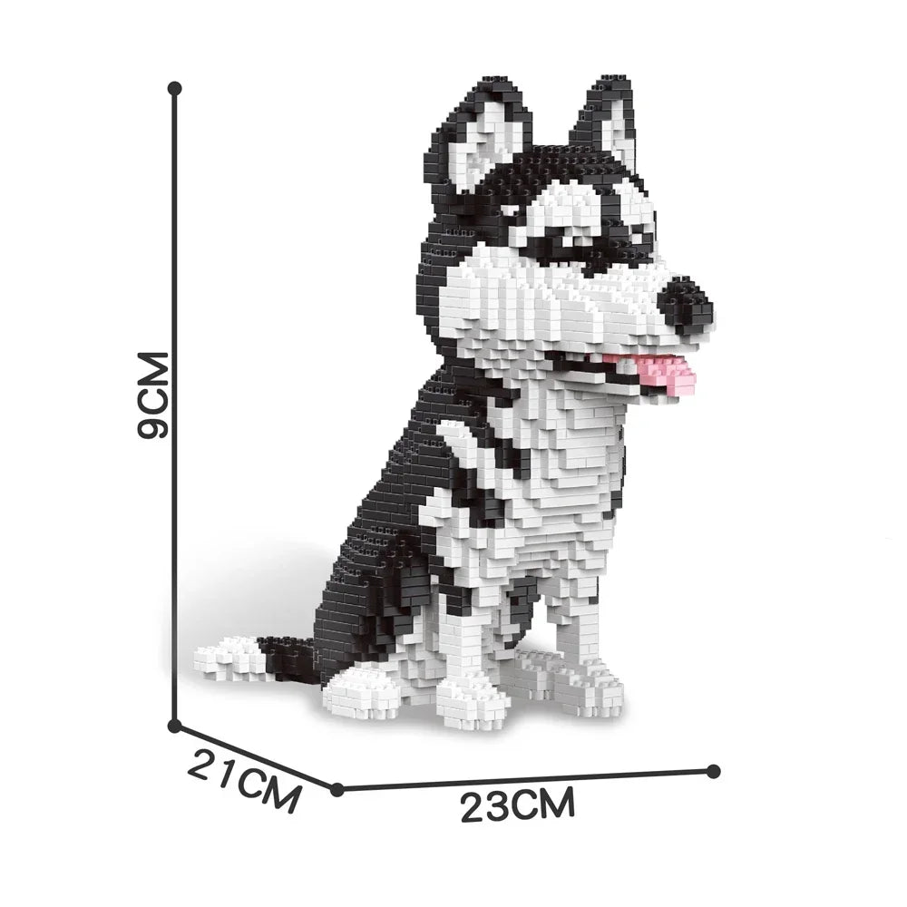 Corgi Micro Mini Building Blocks Kit — DIY Cute Corgi Dog Brick Model, ABS Display Gift