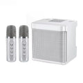 Portable Bluetooth Karaoke Speaker with Dual Microphones — 10W Rechargeable 2000mAh Party Speaker for Home & Outdoor