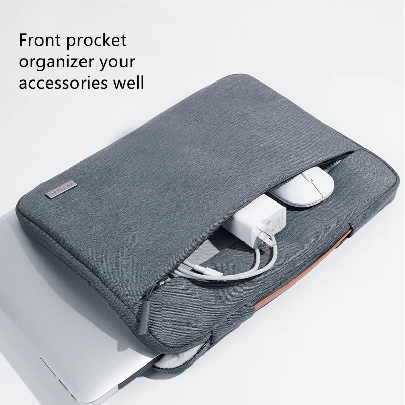 Multi-Pocket Shockproof Laptop Sleeve with Handle — Zipper Case for 13/14/15.6/16-Inch Laptops (33–41 cm)