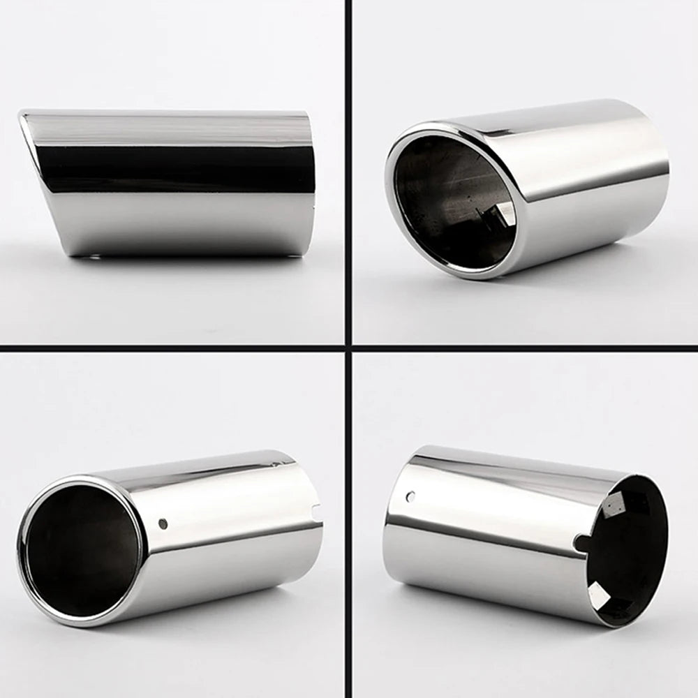 Stainless Steel Exhaust Muffler Tip Tailpipe - Universal Rear Car Exhaust Trim 2.68 in (6.8 cm)