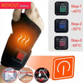 USB Electric Heated Wrist Brace – Adjustable Breathable Black Strap, Sports Wrist Support & Joint Pain Relief