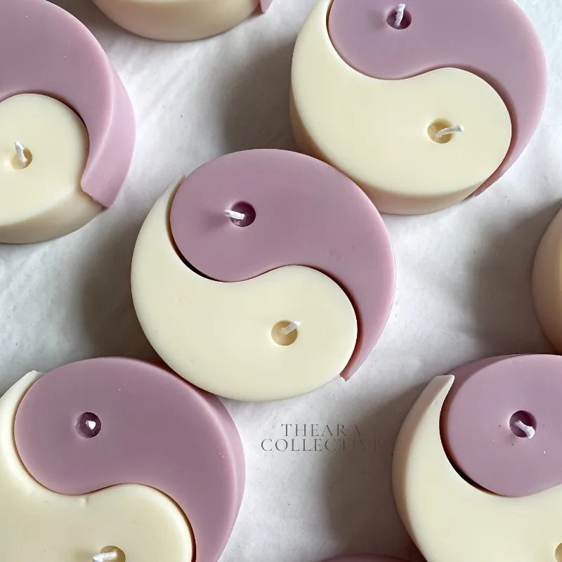 Tai Chi Yin Yang Silicone Candle Mold – DIY Epoxy Resin & Plaster Mold for Home Decor, 8.5×5×3 cm (3.35×1.97×1.18 in)