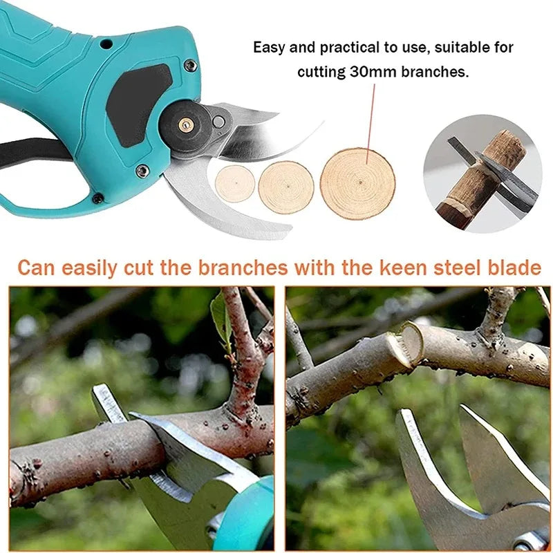 30mm (1.18 in) Replacement Blade for Electric Pruning Shears — SK5 Steel Sharp Cutting Blade for Branches, Bonsai & Fruit Trees