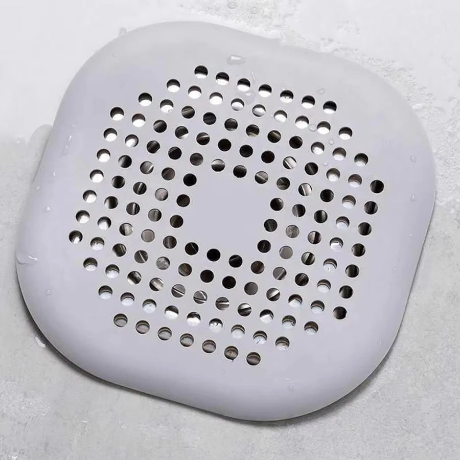 5.5 in (14 cm) Suction Cup Hair Drain Strainer – Anti-Clog Sink & Shower Floor Drain Catcher for Kitchen & Bathroom