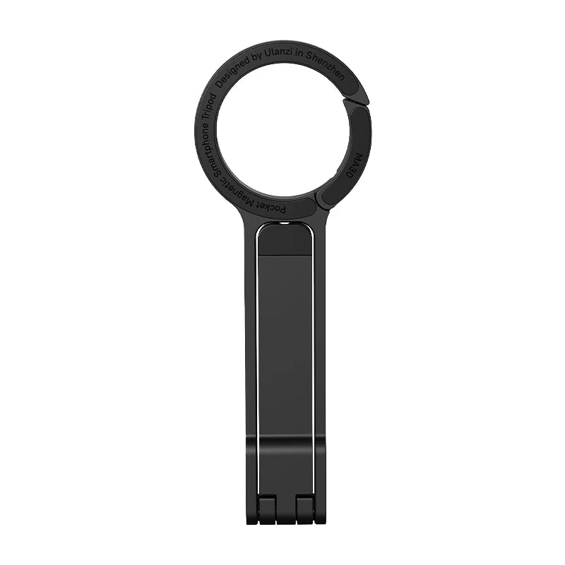 Carabiner-Mounted Mini Phone Tripod – Lightweight Aluminum Magnetic Dual-Sided Holder for Vertical & Horizontal Vlogging & Live Streaming