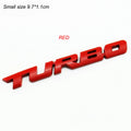 3D Turbo Boost Emblem Badge Car Sticker Chrome Zinc Alloy 9.7 x 1.1 cm (3.82 x 0.43 in)