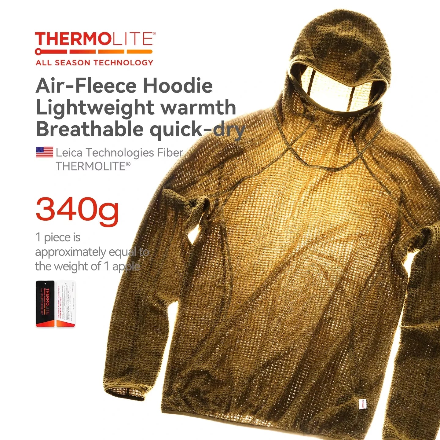 Lightweight Thermal Hooded Sweatshirt – Thickened Warm Unisex Hoodie for Autumn & Winter, Solid Colors